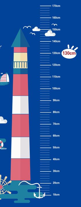 儿童科学测量身高展板