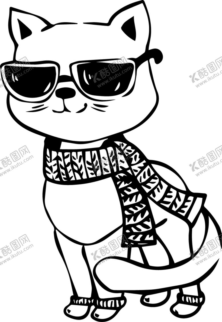 编号：10917901182312032958【酷图网】源文件下载-卡通小猫