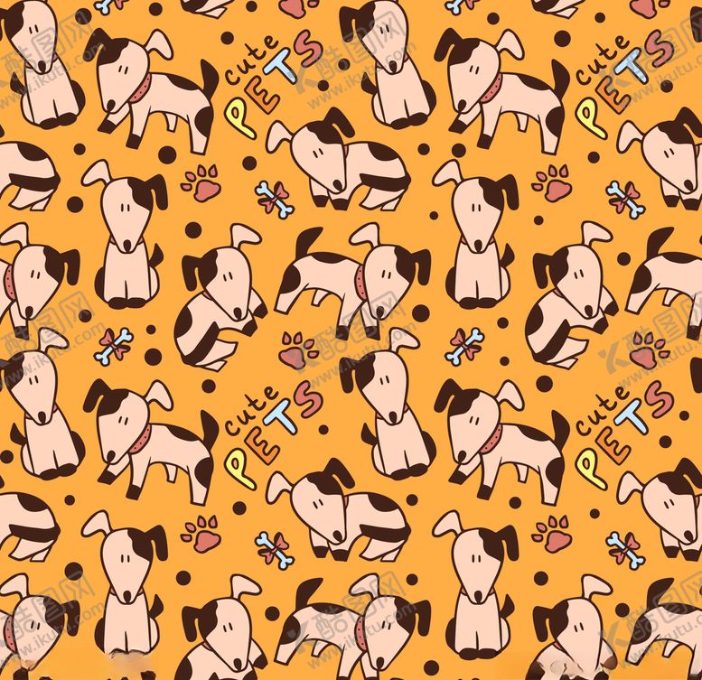 编号：67946409261119081419【酷图网】源文件下载-小狗矢量