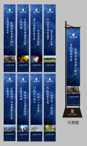 地产价值点道旗