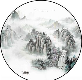 圆形装饰画图片