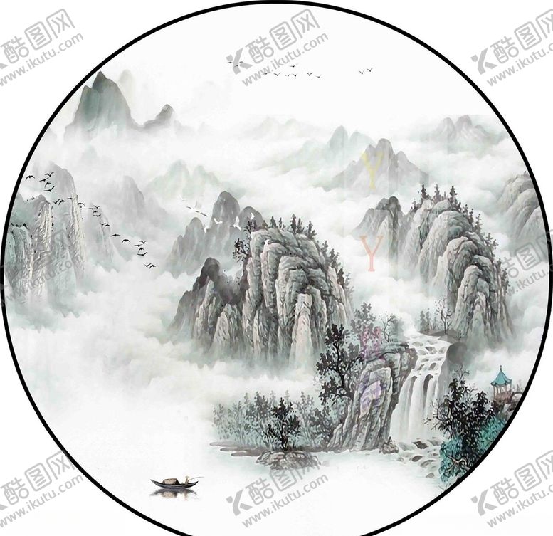 编号：22849905081745591047【酷图网】源文件下载-圆形装饰画图片