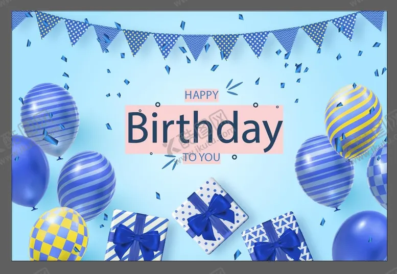 编号：59178609181054220857【酷图网】源文件下载-生日气球