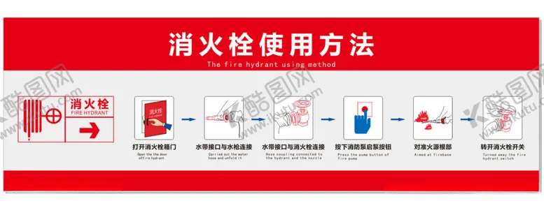 编号：96794701260359013884【酷图网】源文件下载-消火栓使用方法