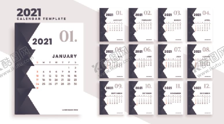 编号：44275610051615465040【酷图网】源文件下载-2021年历