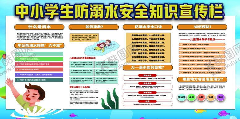编号：88201109161755325448【酷图网】源文件下载-预防溺水