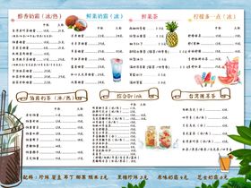 营养成分表海报