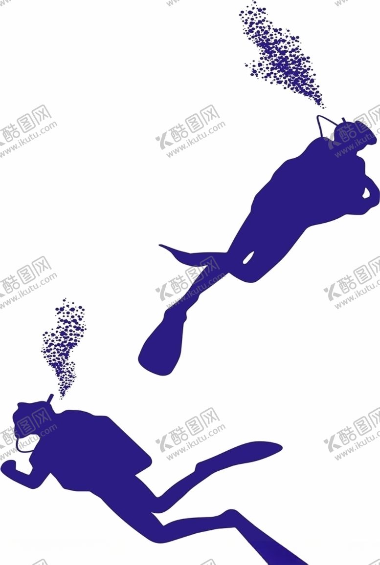 编号：44295505021953439689【酷图网】源文件下载-潜水员矢量