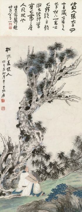 张大千人物画