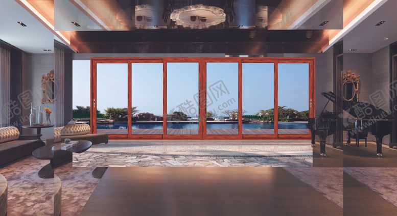 编号：11983810081904413224【酷图网】源文件下载-门窗效果图场景室内门窗