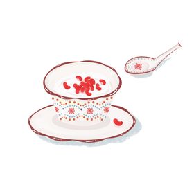 红豆手绘