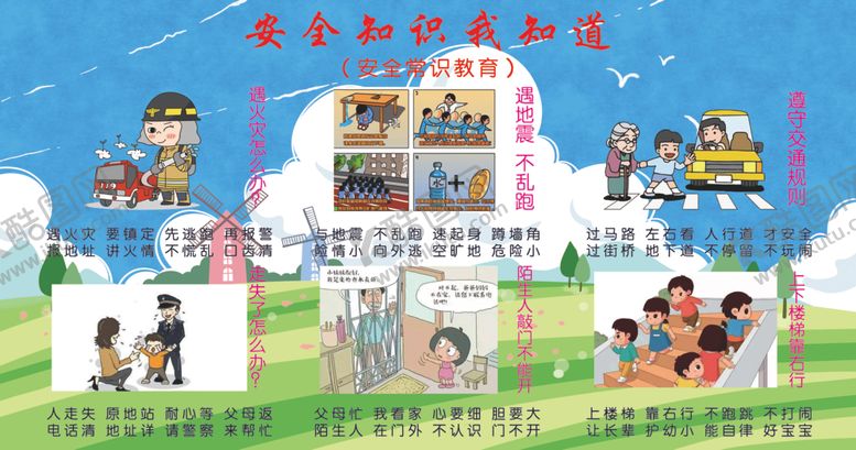 编号：79565207122019596392【酷图网】源文件下载-校园安全知识展牌