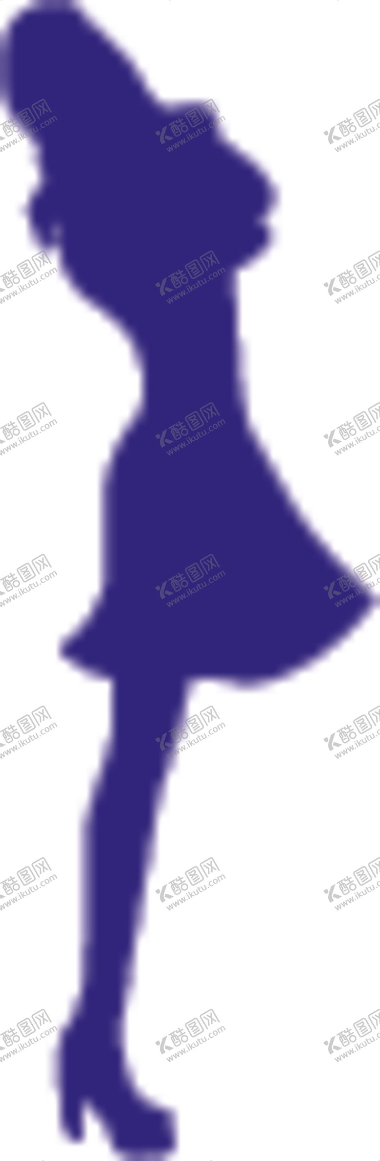 编号：89022205061553587024【酷图网】源文件下载-时尚美女剪影