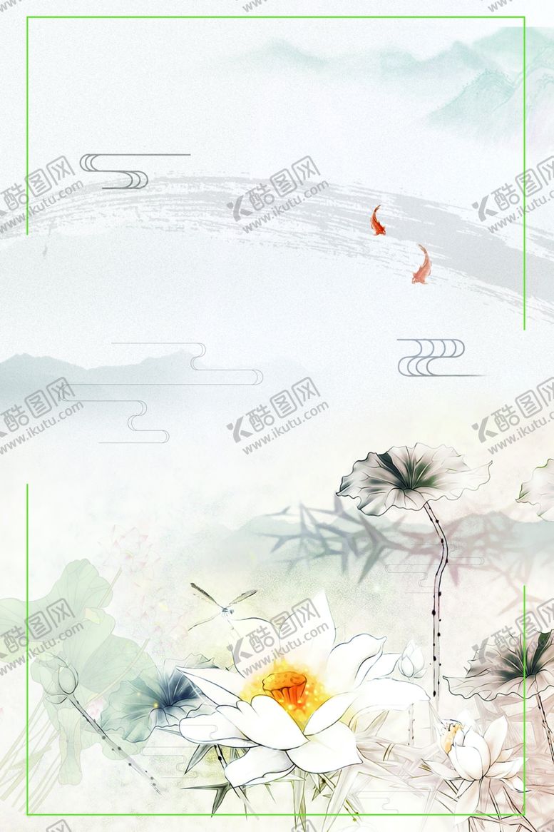 编号：26970509231937315774【酷图网】源文件下载-荷塘月色海报