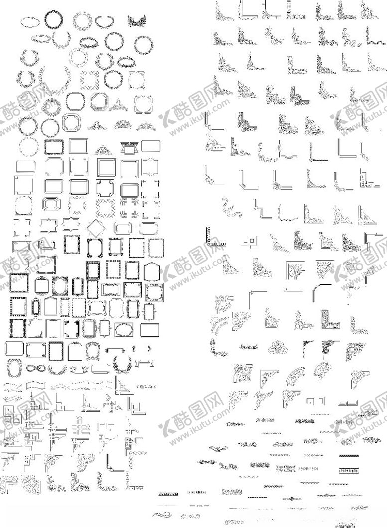 编号：69704402251707362380【酷图网】源文件下载-古风矢量边框