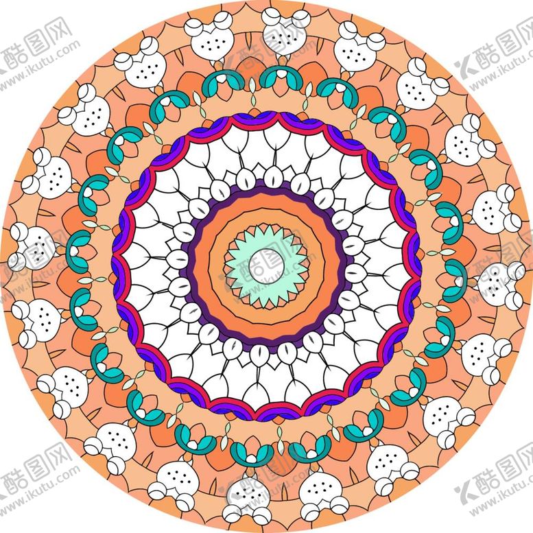 编号：66825511271314566885【酷图网】源文件下载-曼陀罗花纹