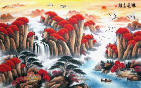 鸿运当头装饰画