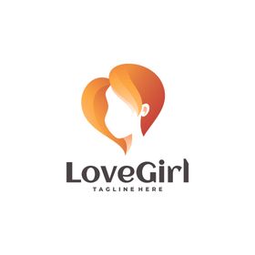 女性logo企业简洁几何图标动物图标