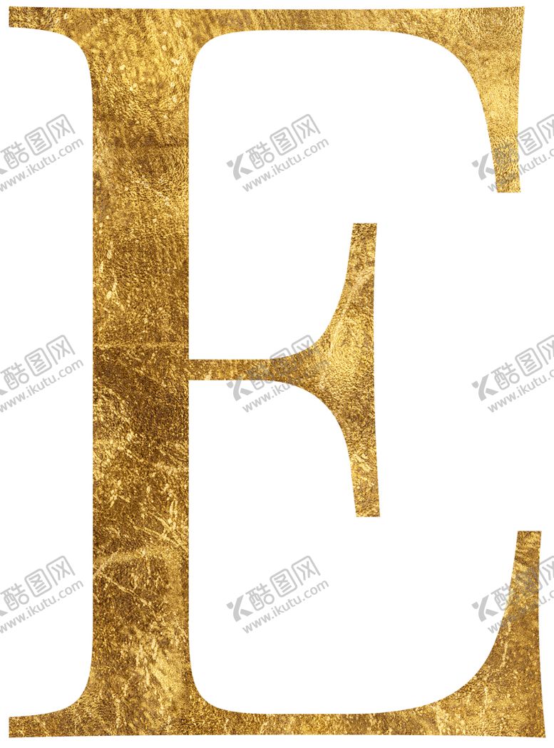 编号：16471410281416295123【酷图网】源文件下载-金色质感字母