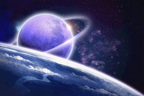 创意星空合成海报图片星球科幻空间