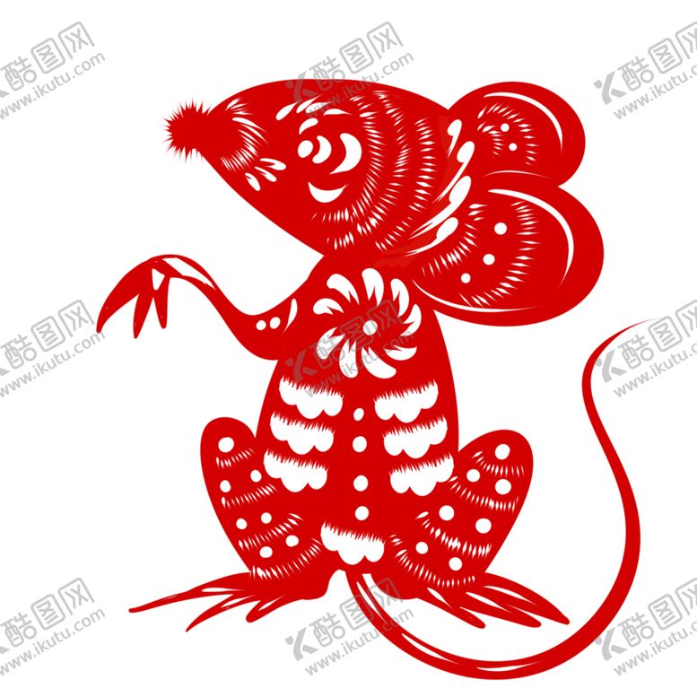 编号：64501510210343417307【酷图网】源文件下载-老鼠剪纸