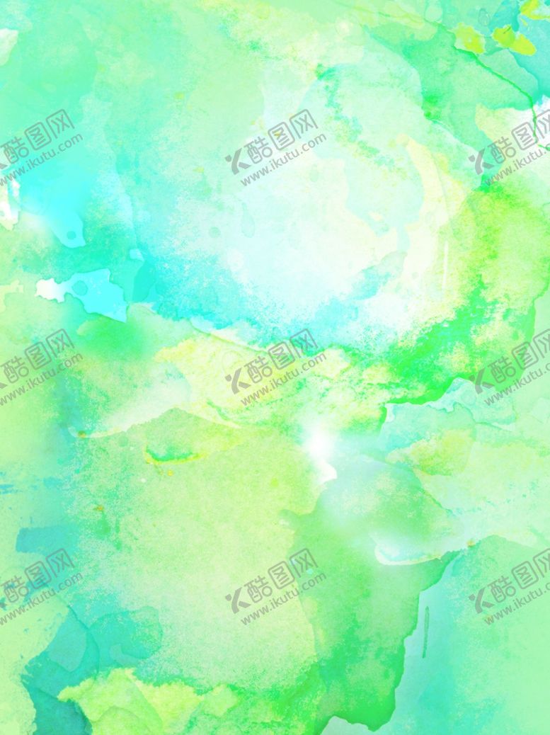 编号：60832604270837074098【酷图网】源文件下载-绿色水彩渐变背景