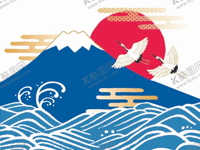 编号：58323011291748585022【酷图网】源文件下载-寿司   矢量  波浪 日式