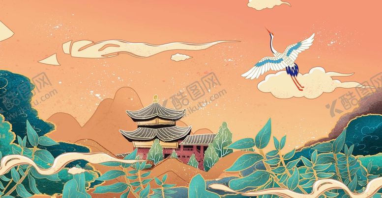 编号：70539409241252494921【酷图网】源文件下载-国潮背景