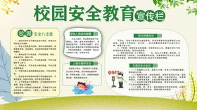 校园安全教育宣传栏