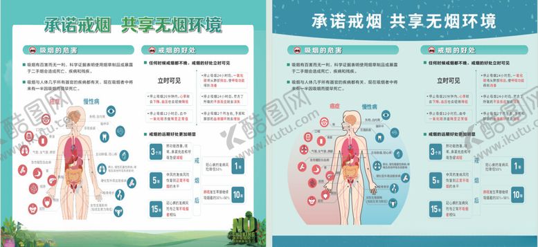 编号：48977901260320368905【酷图网】源文件下载-承诺戒烟宣传栏共享无烟环境展板