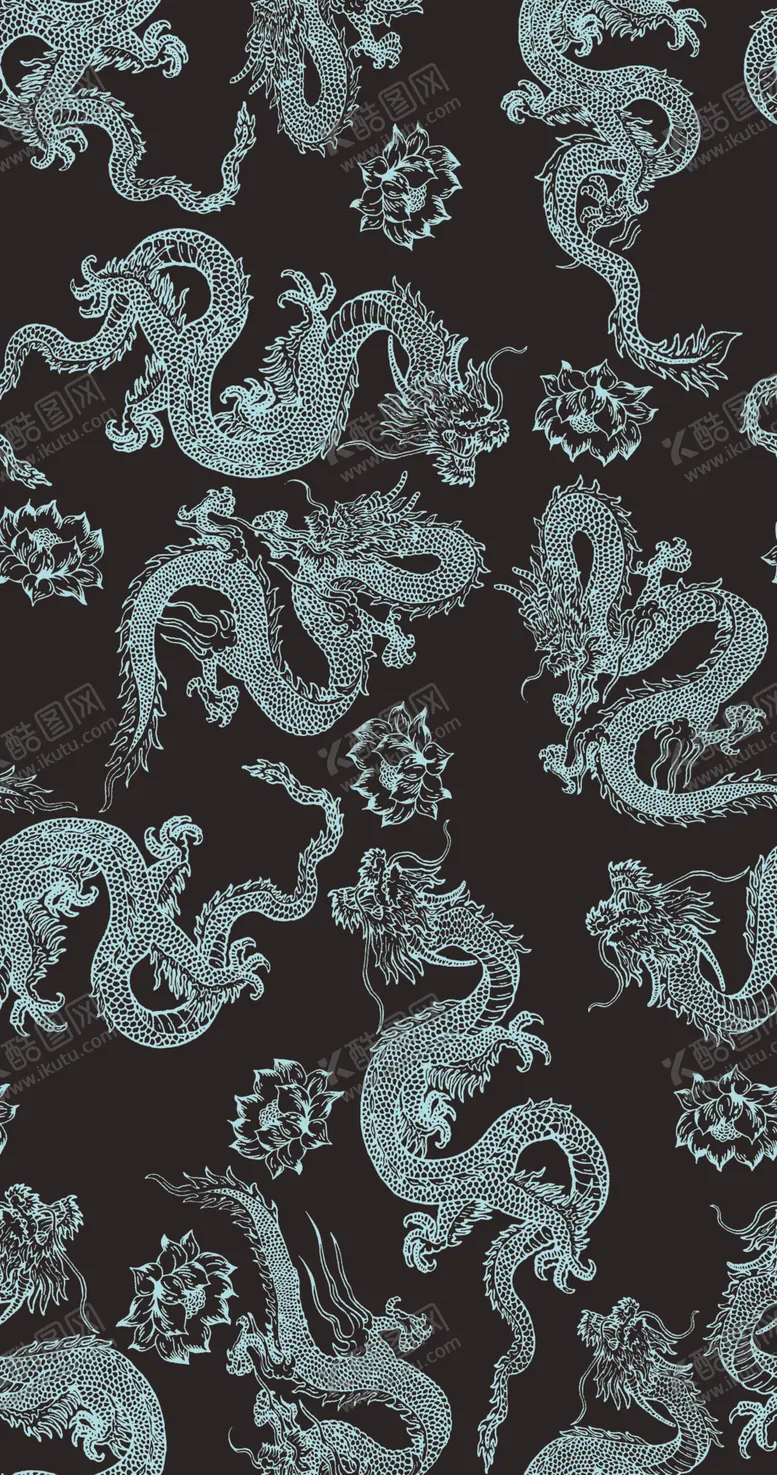 编号：90973003150549181067【酷图网】源文件下载-黑底青龙