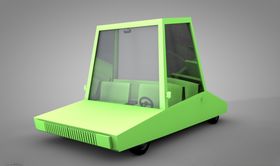 C4D模型汽车出租车