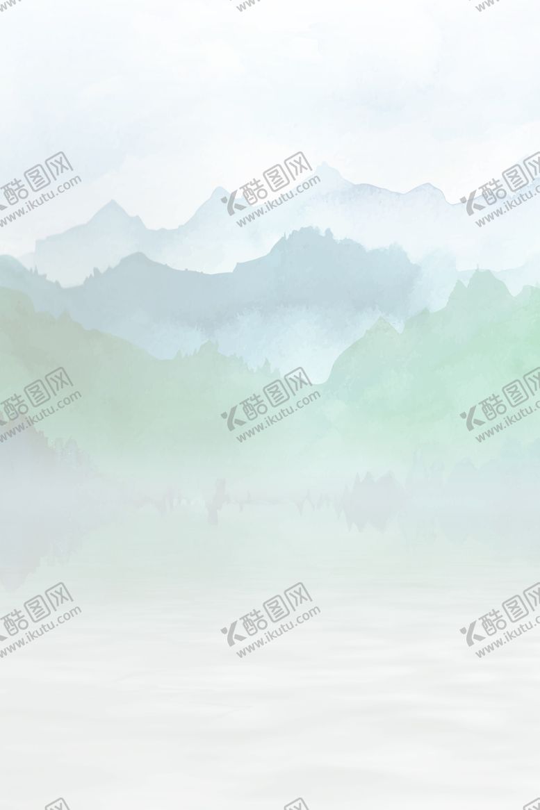 编号：64403801131833382372【酷图网】源文件下载-古风淡雅山水背景