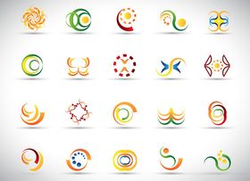 多彩创意标志集合