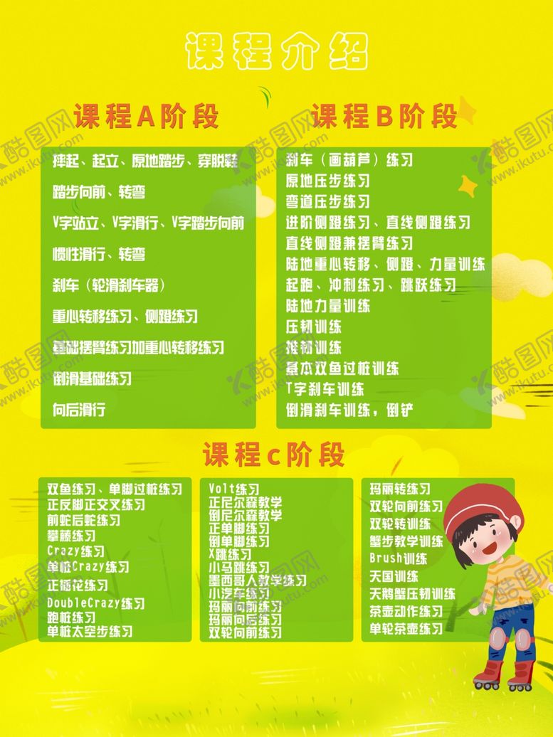 编号：37975201240051445463【酷图网】源文件下载-轮滑单页反面