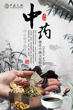 中医中药膏药海报banner