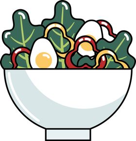 手绘沙拉png免抠图