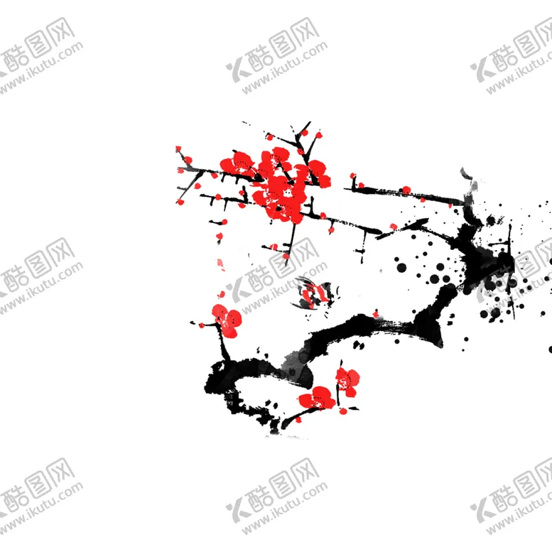 编号：30067705051147596875【酷图网】源文件下载-梅花树枝元素