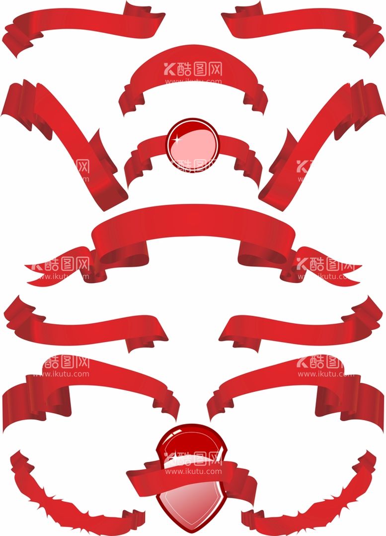 编号：15824610161158325879【酷图网】源文件下载-红色飘带
