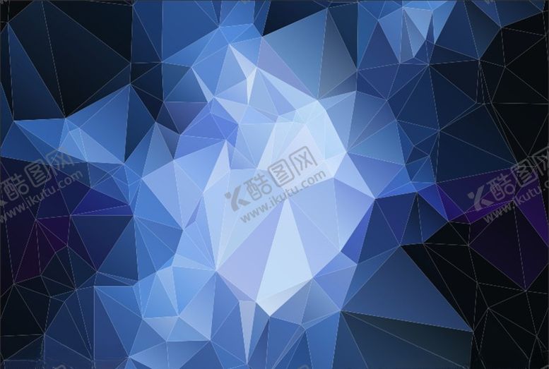 编号：99709810040010086416【酷图网】源文件下载-蓝色几何渐变菱形