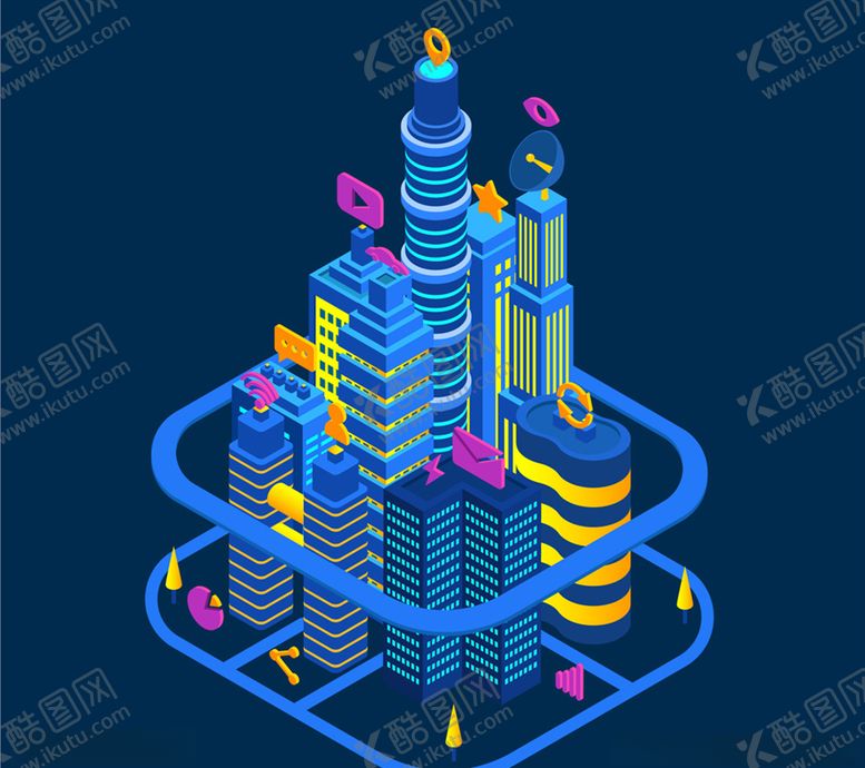 编号：88977010260917108968【酷图网】源文件下载-创意未来城市风景