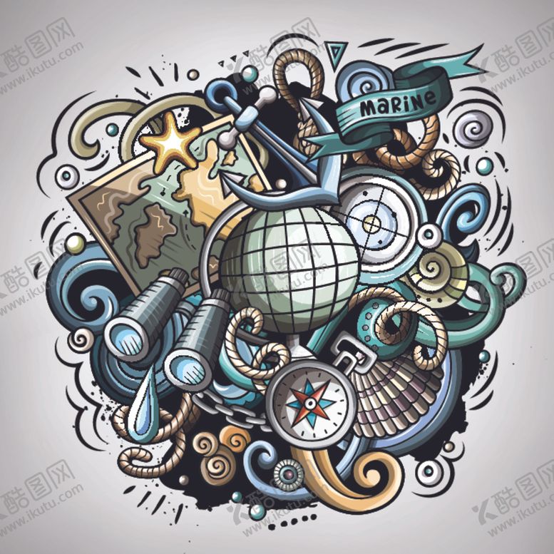 编号：57920710051919151846【酷图网】源文件下载-海洋主题背景图案