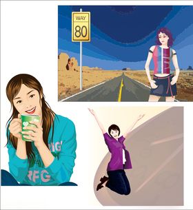 卡通办公女性