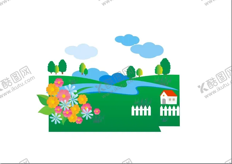 编号：63984010221258155382【酷图网】源文件下载-矢量风景插画