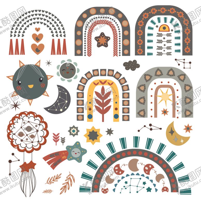 编号：41654909251921354380【酷图网】源文件下载-拱门插画图