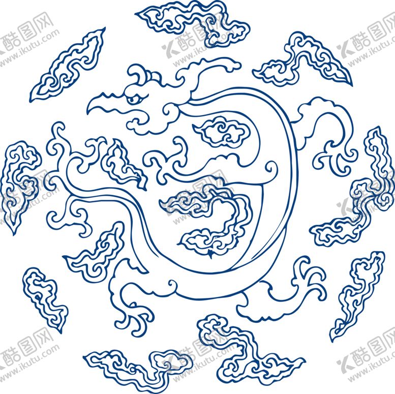 编号：76014507010351311248【酷图网】源文件下载-青花瓷图案