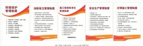 施工工地五牌一图制度牌安全管理设计