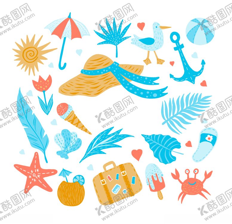 编号：31663106290631339362【酷图网】源文件下载-夏日元素