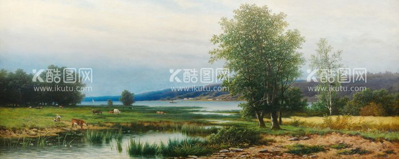 编号：40158910030350232054【酷图网】源文件下载-大自然风景床头装饰画