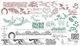 中式传统建筑雕花装饰图案